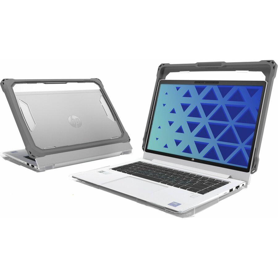 MAXCases Extreme Shell-FL3 Slide Chromebook Case for HP Fortis G1i Chromebook 11.6" Clamshell and G10 /G9/G8 (Intel Processor) (Grey/Slide-On Top, PC Bottom)