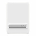 Belkin BoostCharge Slim Magnetic Power Bank 5K with Qi2, White, Kickstand