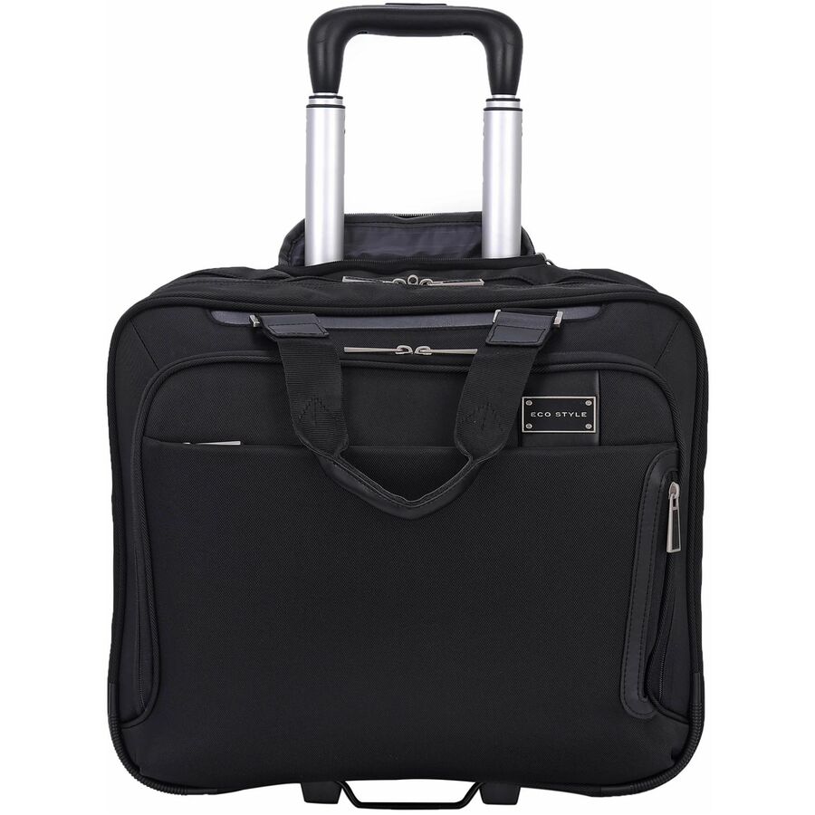 ECO STYLE Tech Exec Carrying Case (Roller) for 16.1" Laptop - Black