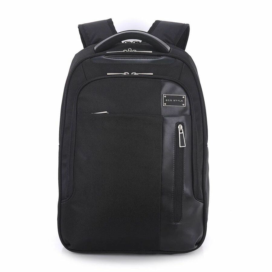 ECO STYLE Tech Exec Carrying Case (Backpack) for 15.6" Laptop, Tablet - Black