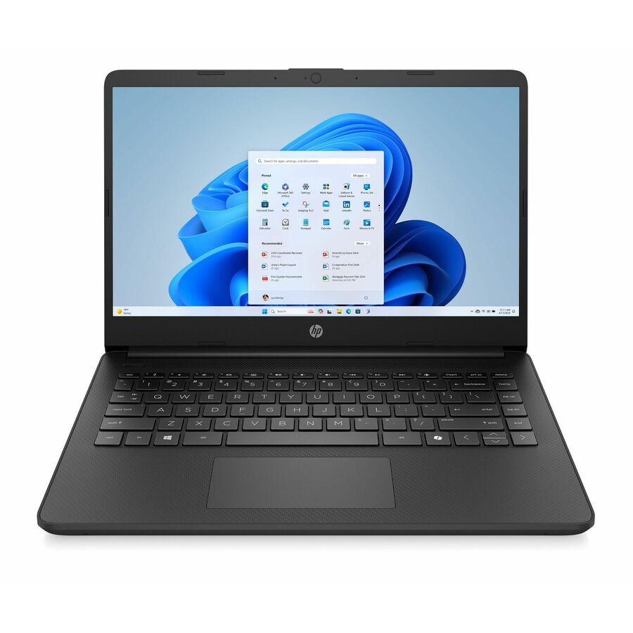 HP 14-dq6000 14-dq6000ca 14" Notebook - Full HD - Intel N-Series N250 - 4 GB - 128 GB Flash Memory - Jack Black