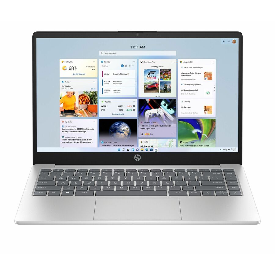 HP 14-em0000 14-em0045cl 14" Notebook - HD - AMD Ryzen 7 7730U - 16 GB - 1 TB SSD - Natural Silver