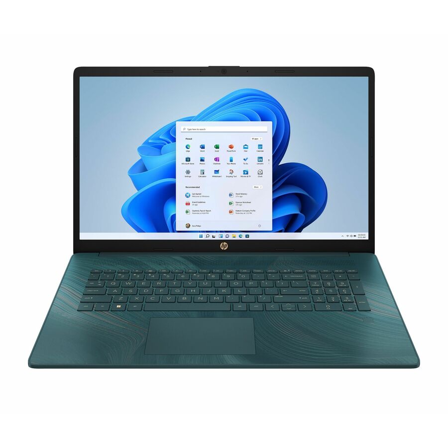 HP 17-cp2000 17-cp2332ds 17.3" Touchscreen Notebook - HD+ - AMD Ryzen 3 Ryzen 7000 Series 7320U - 8 GB - 256 GB SSD - Moonlight Blue, Natural Silver