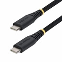 StarTech 6ft (1.8m) USB-C Charging Cable, 60W (3A) PD, Dual-Layer Braided Nylon/TPE Jacket, Rugged USB 2.0 Laptop Charger Cord