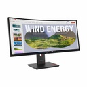 Lenovo ThinkVision T34WD-40 34" Class UW-QHD Curved Screen LED Monitor - 21:9 - Eclipse Black