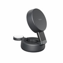 Belkin UltraCharge Pro 2-in-1 Convertible Magnetic Charger with Qi2 25W, Charcoal