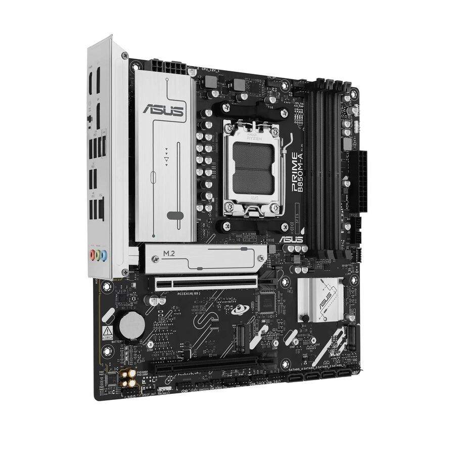 Asus Prime B850M-A-CSM Gaming Desktop Motherboard - AMD B850 Chipset - Socket AM5 - Micro ATX