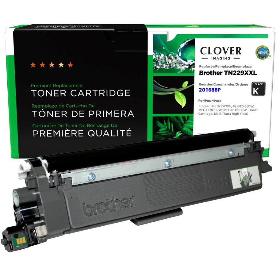 Clover Remanufactured Extra High Yield Black Toner Cartridge for Brother TN229XXLBK