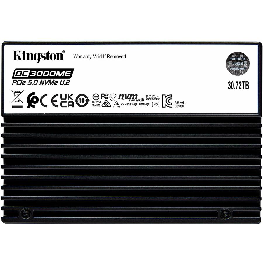 Kingston DC3000ME 30.72 TB Solid State Drive - 2.5" Internal - U.2 PCIe (NVMe) (PCI Express NVMe 5.0 x4)