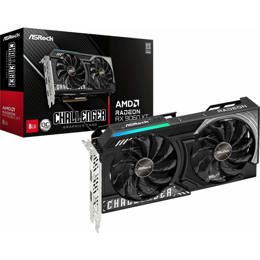 ASRock AMD Radeon RX 9060 Graphic Card - 8 GB GDDR6