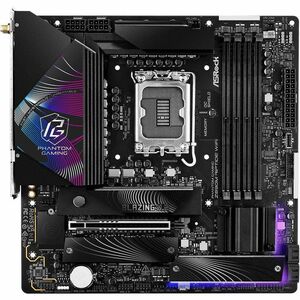 Phantom Gaming Z890M Riptide WiFi Gaming Desktop Motherboard - Intel Z890 Chipset - Socket LGA-1851 - Micro ATX