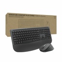 Logitech Signature Comfort Plus Combo MK880 for Business, Full-Size Wireless Keyboard and Mouse with Palm Rest, Silent Clicks, Secure Receiver, Bluetooth, Windows/macOS