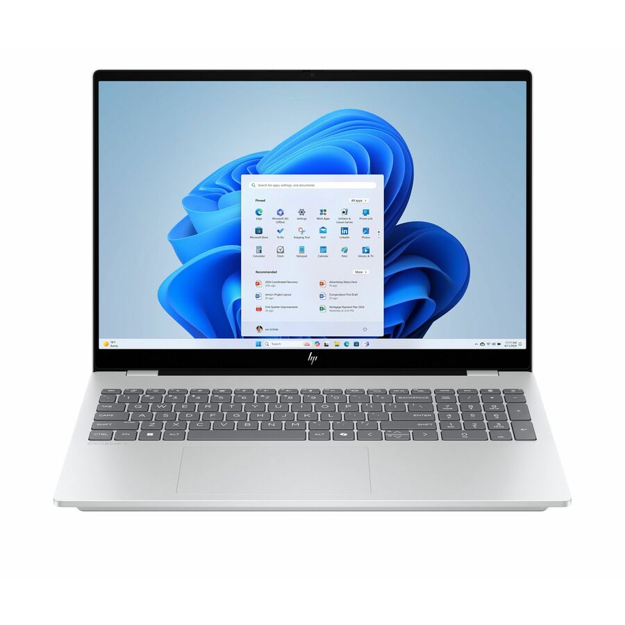 HP OmniBook 7 16-ay0000 16-ay0087nr 16" Touchscreen Notebook - 2K - 120 Hz - Intel Core Ultra 7 Series 2 255H - 16 GB - 1 TB SSD - Glacier Silver Aluminum