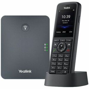 Yealink W79P Pro IP Phone - Cordless - Cordless - DECT, Bluetooth - 3 Multiple Conferencing - Desktop, Wall Mountable - Classic Gray, Black