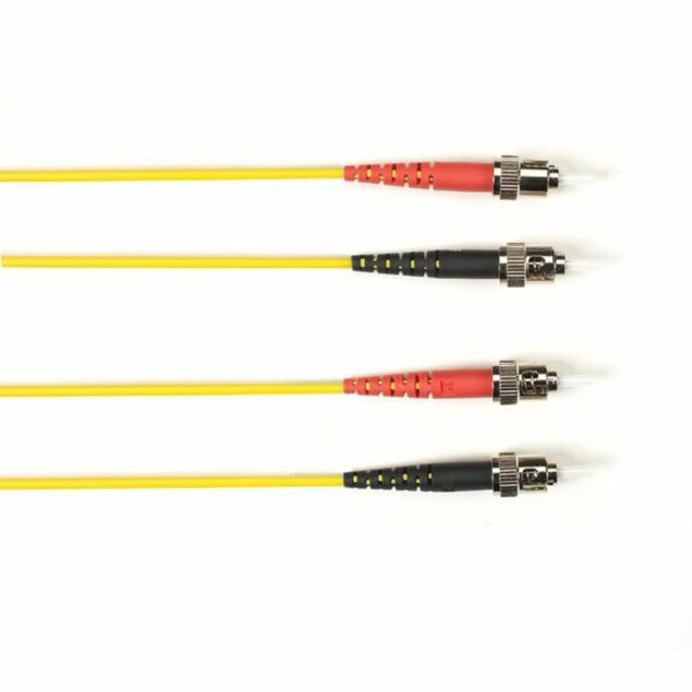 Black Box Colored Fiber OS2 9/125 Singlemode Fiber Optic Patch Cable - OFNR PVC