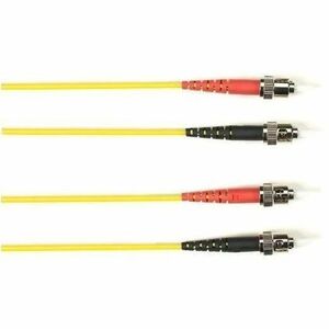 Black Box Colored Fiber OS2 9/125 Singlemode Fiber Optic Patch Cable - OFNR PVC