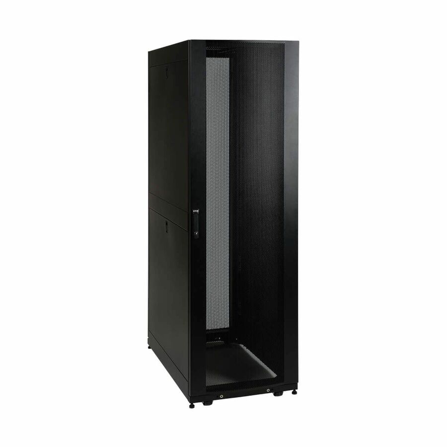 Tripp Lite by Eaton 45U SmartRack Standard-Depth Rack Enclosure Cabinet with doors side panels & shock pallet packaging