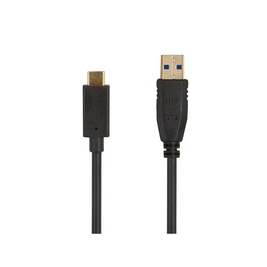 Monoprice Select USB 3.0 Type-C to Type-A Cable, 6ft, Black