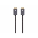 Monoprice DisplayPort 1.4 EasyPlug Nylon Braided Cable, 3ft, Gray