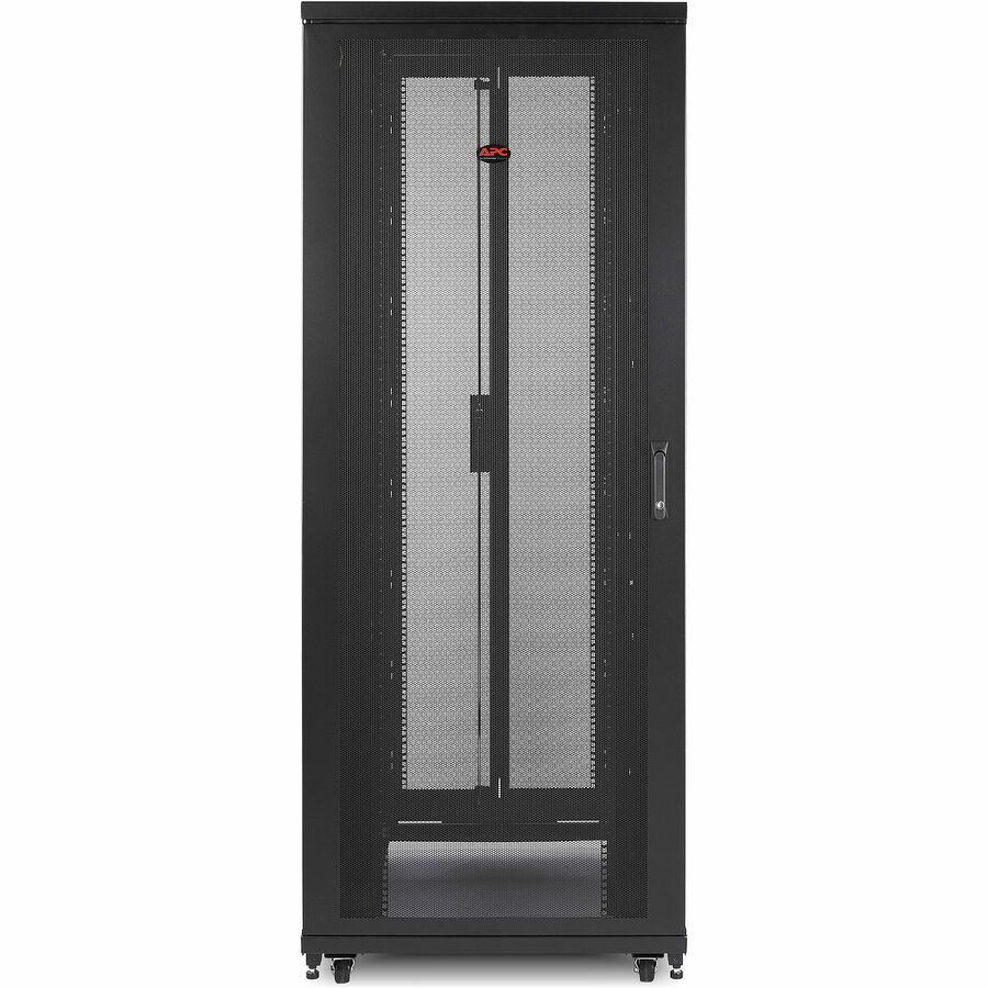APC NetShelter SV, Server Rack Enclosure, 42U, Black, 2057H x 800W x 1060D mm, with Roof, Castors, Feet, 4 Brackets, Bottom and Side Panels