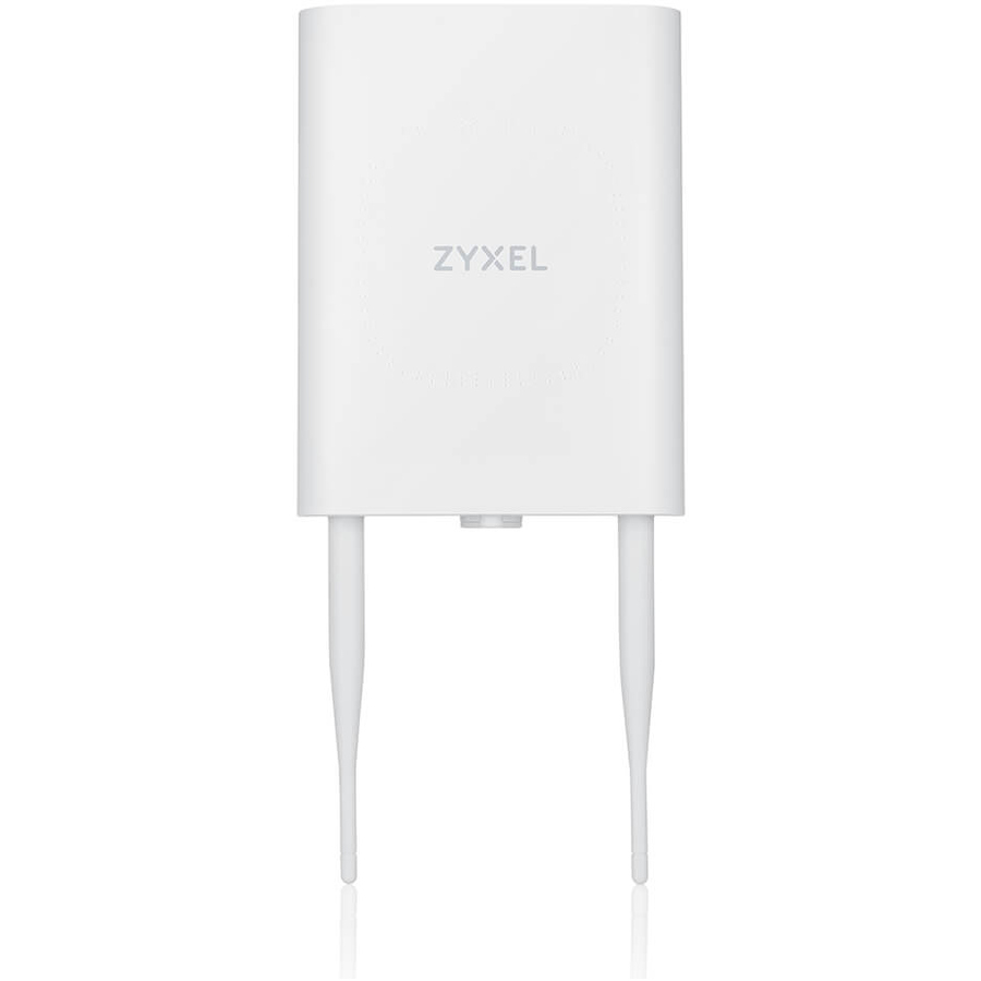 Zyxel WiFi 6 AX1800 Wireless Gigabit Outdoor Access Point | IP55 Rated | Mesh, Seamless Roaming & MU-MIMO | WPA3-PSK Security | Cloud, App or Direct Management | PoE+ Injector Included | NWA55AXE