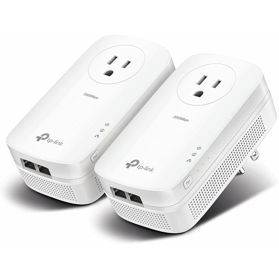 TP-Link TL-PA9020P KIT - AV2000 2-Port Gigabit Passthrough Powerline Starter Kit