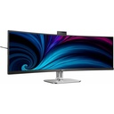 Philips 49B2U6900CH 49" Class Webcam UW-QHD Curved Screen LED Monitor - 32:9 - Textured Black
