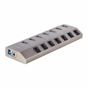 StarTech 7-Port Self-Powered USB-C Hub with Individual On/Off Switch, Desktop/Laptop USB-C to USB-A Hub, USB Type C Hub w/Power Supply