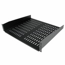 StarTech 2U 16in Universal Vented Rack Mount Cantilever Shelf, Fixed Server Rack Cabinet Shelf, 50lbs / 23kg, TAA