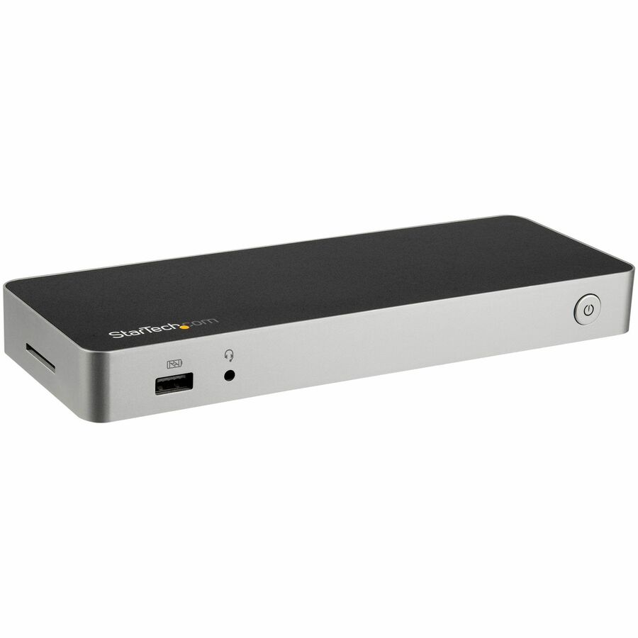 StarTech USB C Dock - 4K Dual Monitor HDMI & DisplayPort USB Type-C Docking Station - 60W Power Delivery, SD, 4-port USB 3.0 Hub, GbE