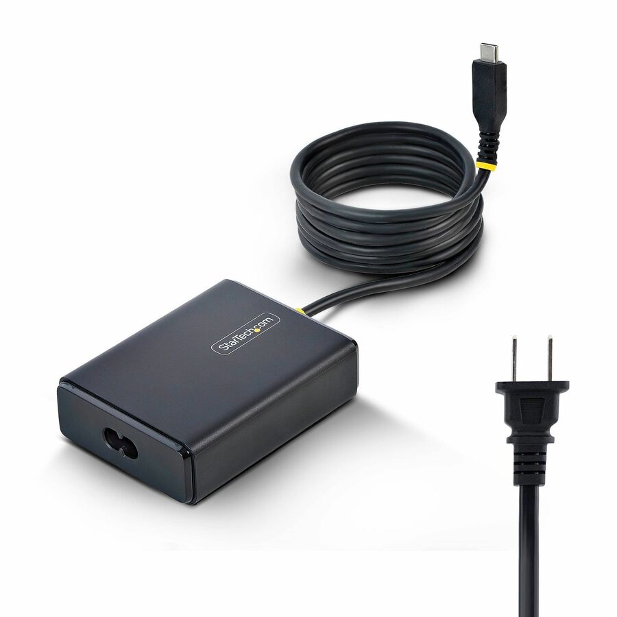 StarTech 100W USB-C Laptop Charger with 5ft (1.5m) Tethered USB-C Cable, Power Adapter Brick for Dell, HP ProBook, MacBook Pro