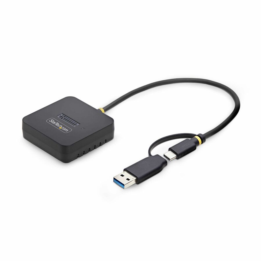 StarTech USB-C/USB-A to M.2 NVMe Dock Adapter, 10Gbps, Tool-Free External M.2 NVMe SSD Reader, B+M/M-Key