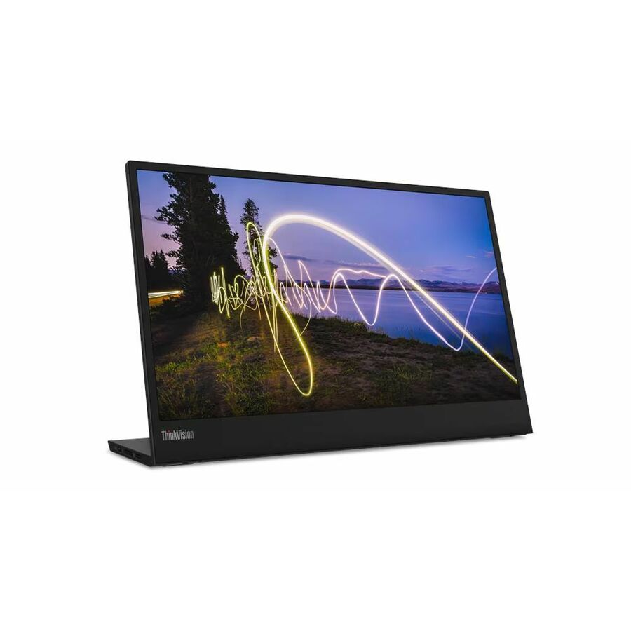 Lenovo ThinkVision M15 16" Class Full HD LED Monitor - 16:9 - Raven Black