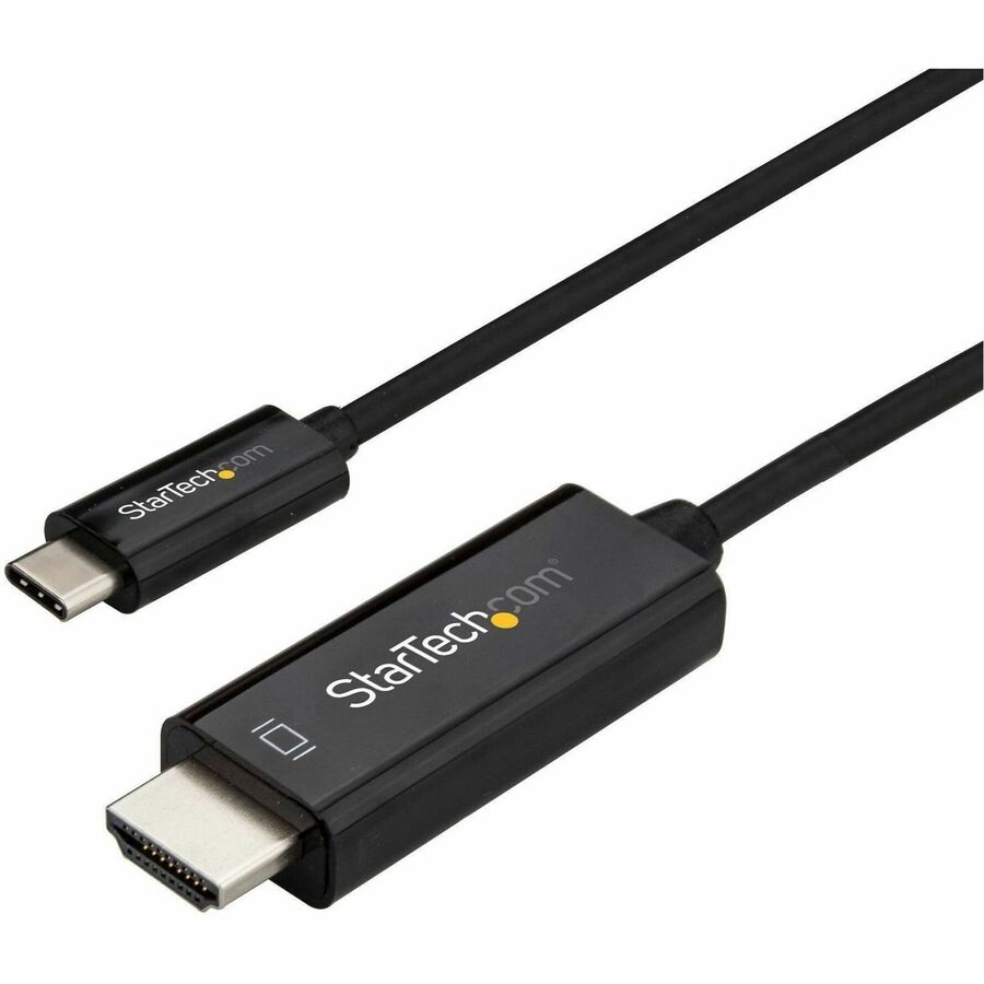 StarTech 6ft (2m) USB C to HDMI Cable - 4K 60Hz USB Type C DP Alt Mode to HDMI 2.0 Video Display Adapter Cable - Works w/Thunderbolt 3