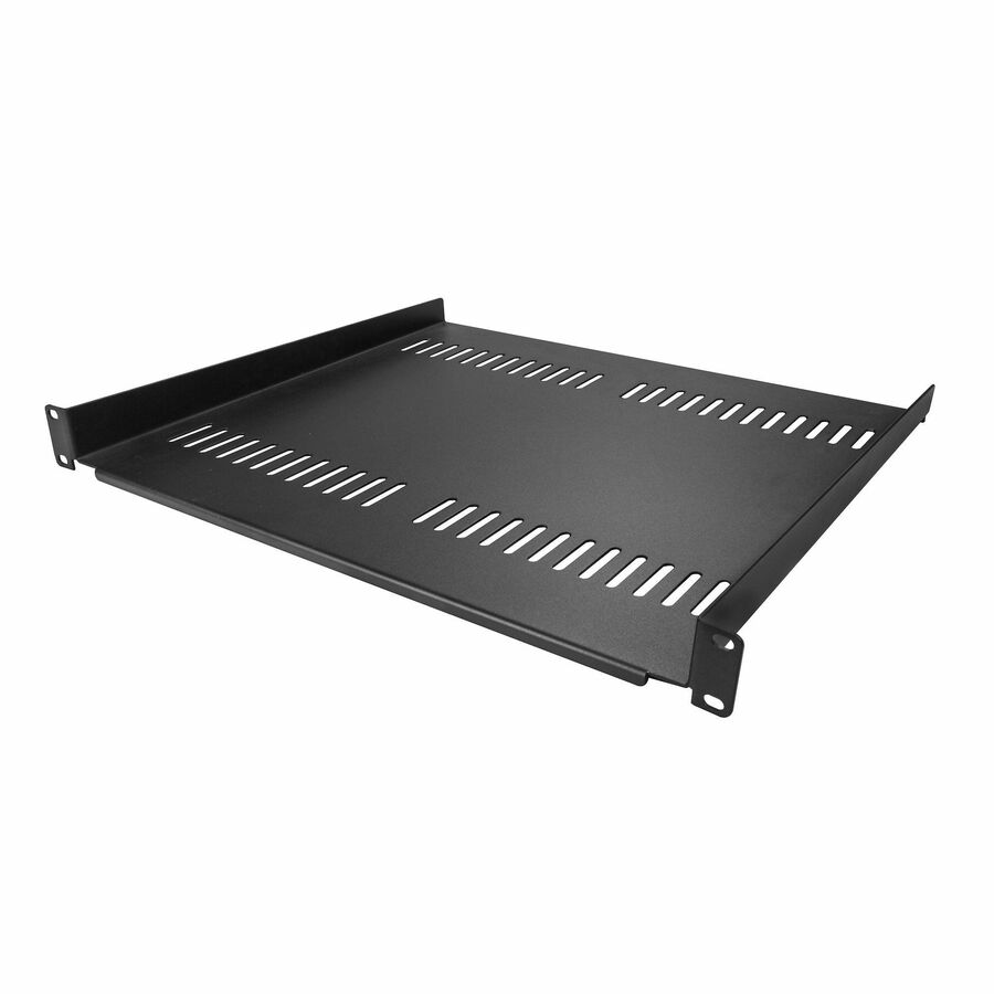 StarTech 1U Server Rack Cabinet Shelf - Fixed 16" Deep Cantilever Rackmount Tray for 19" Data/AV/Network Enclosure w/Cage Nuts, Screws