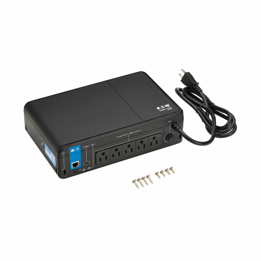Eaton Tripp Lite Series 850VA 450W 120V Standby Cloud-Connected UPS with Remote Monitoring - 5 NEMA 5-15R Outlets (Surge + Battery Backup), 5-15P Plug, Desktop