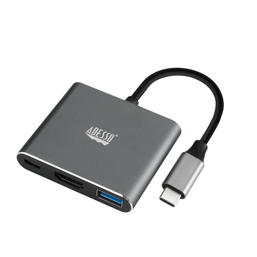 Adesso 3-IN-1 USB-C Multi-Port Docking Station (TAA Compliant)