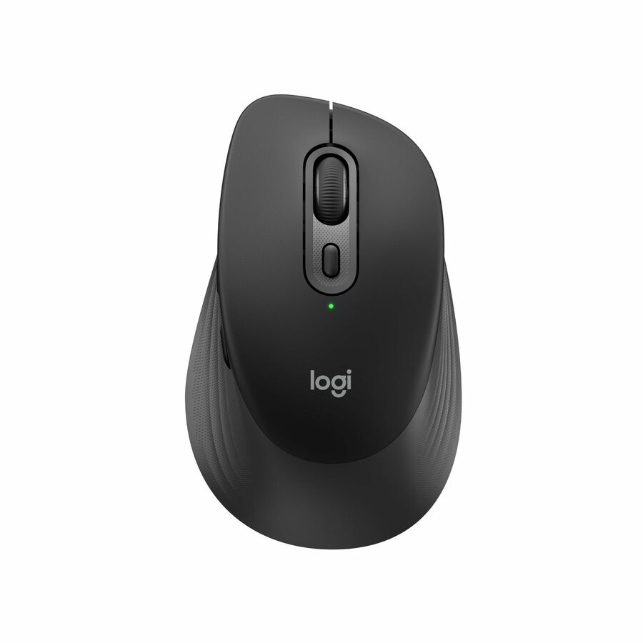 Logitech Signature Comfort M840 L Wireless Mouse, Bluetooth Mouse with Silent Clicks, SmartWheel, Customizable Buttons, Black
