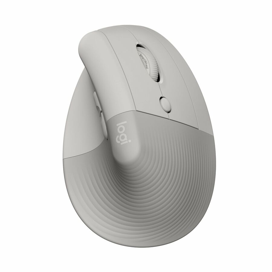 Logitech Lift Vertical Ergonomic Mouse, Wireless, Bluetooth or Logi Bolt USB receiver, Quiet clicks, 6 buttons, Sand