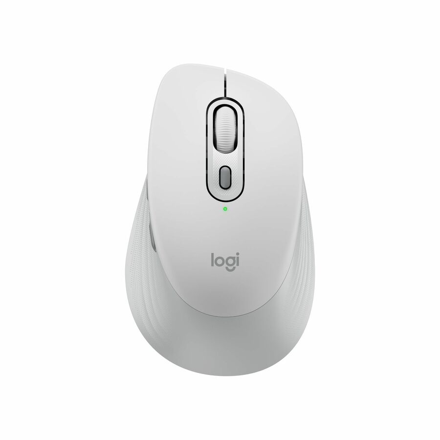 Logitech Signature Comfort M840 L Wireless Mouse, Bluetooth Mouse with Silent Clicks, SmartWheel, Customizable Buttons, Off-white