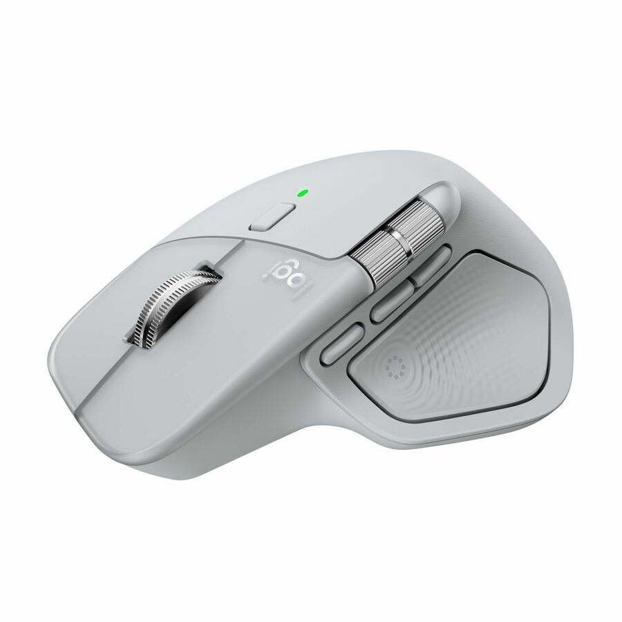 Logitech MX Master 4, Ergonomic Wireless Mouse with Advanced Performance Haptic Feedback, Ultra-Fast Scrolling, USB-C Charging, Bluetooth, Windows, MacOS - pale gray