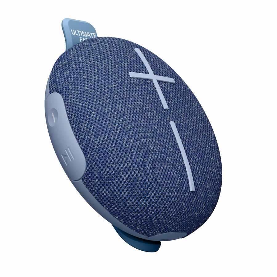 ULTIMATE EARS MINIROLL Ultra-Portable Waterproof Bluetooth Speaker, Big Bass, IP67 Dustproof, 131 ft (40 m) Range - Majestic Blue
