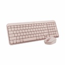 Logitech MK250 Bluetooth Wireless Mouse and Keyboard Combo: Fast & Easy Connectivity, Compact Wireless Keyboard, Ambidextrous Mouse (Rose)