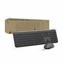 Logitech Signature Slim Wired Combo MK625 for Business, Optical Wired Mouse, Full-Size Keyboard, Plug-and-Play, Graphite