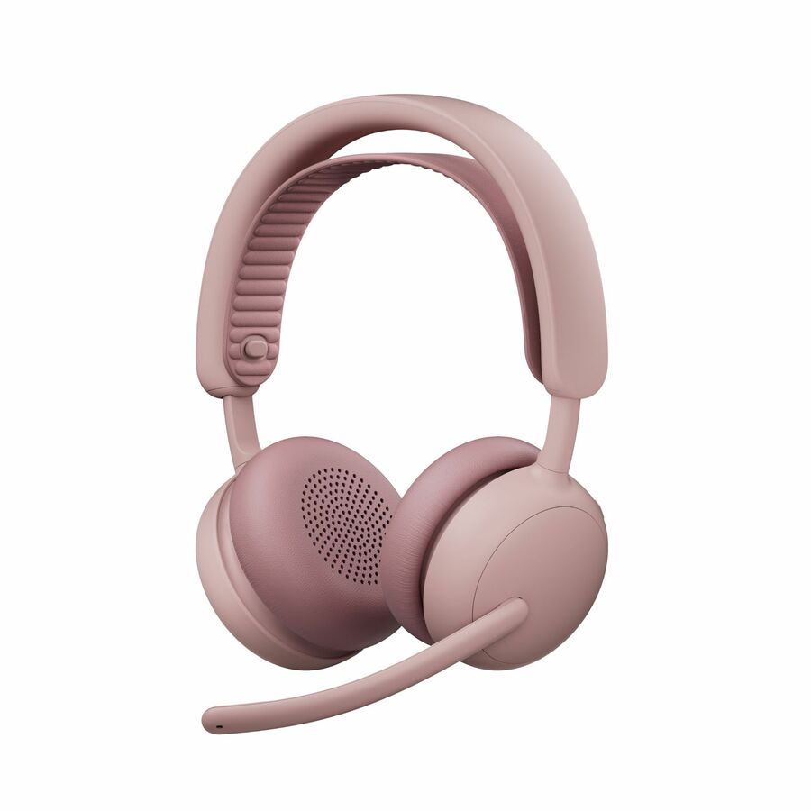 Logitech Zone Wireless 2 ES - Noise-Canceling Wireless Headset with Adaptive Hybrid ANC, Bluetooth, Rose