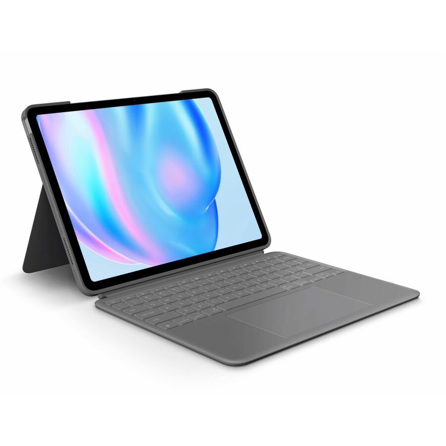 Logitech Combo Touch iPad Air 13-inch (M2, M3 & M4) (2024, 2025 & 2026) Keyboard Case - Detachable backlit keyboard, Oxford Gray