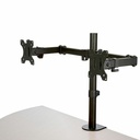 StarTech Desk Mount Dual Monitor Arm, Ergonomic VESA Compatible Mount for up to 32" (17.6lb/8kg) Display, Clamp/Grommet, Articulating