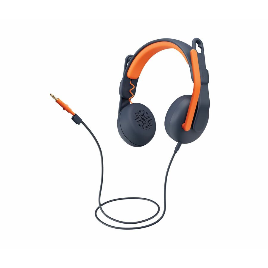 Logitech Zone Learn On-Ear Wired Headset with Microphone for Learners, Comfortable and Adjustable Fit for Kids, 3.5mm AUX
