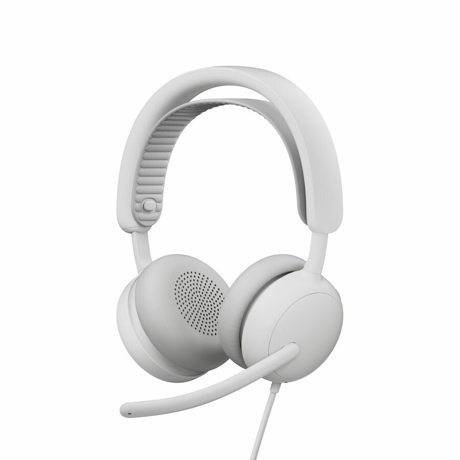 Logitech Zone Wired 2 for Business - Noise-Canceling Headset with Adaptive Hybrid ANC, Microsoft Teams Certified, USB-C with USB-A adapter, Off-white