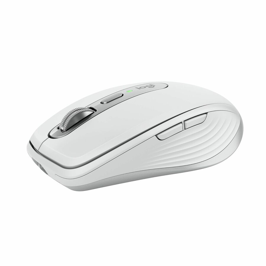 Logitech MX Anywhere 3S for Mac, Compact Wireless Bluetooth Mouse, 8K DPI Any-Surface Tracking, Quiet Clicks, USB C, Pale Grey